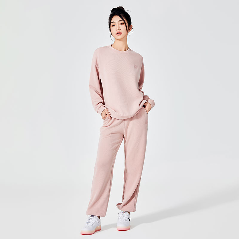Moda vanguardista: Presentamos las sudaderas informales rosadas con cuello redondo para mujer