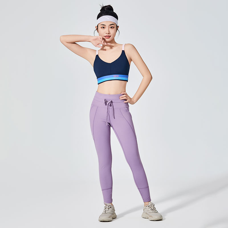 Leggings deportivos con cordones para mujer