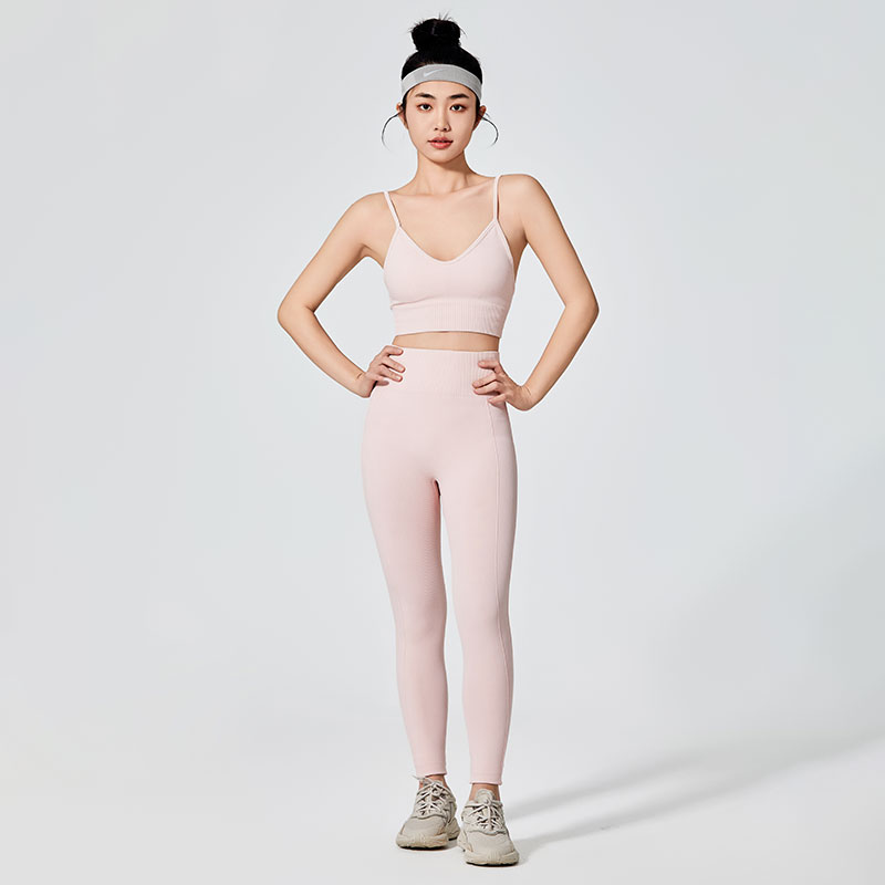 Leggings deportivos rosa para mujer